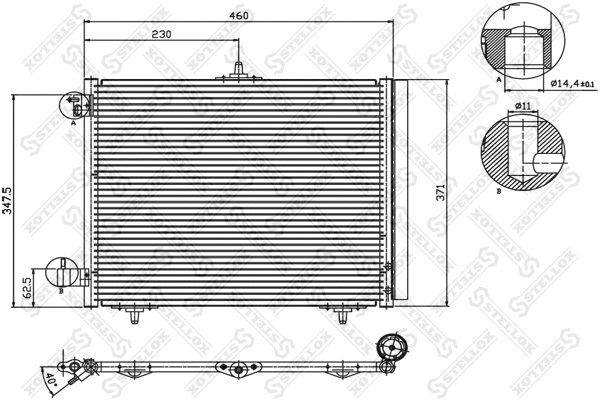 Condenser, air conditioning (10-45040-SX)