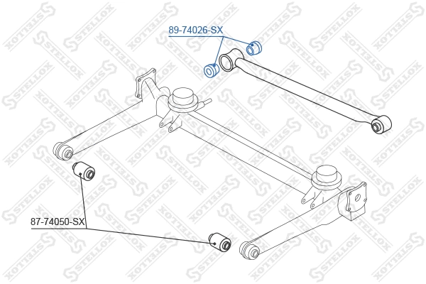 Mounting, control/trailing arm