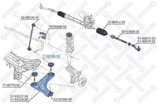 Mounting, control/trailing arm