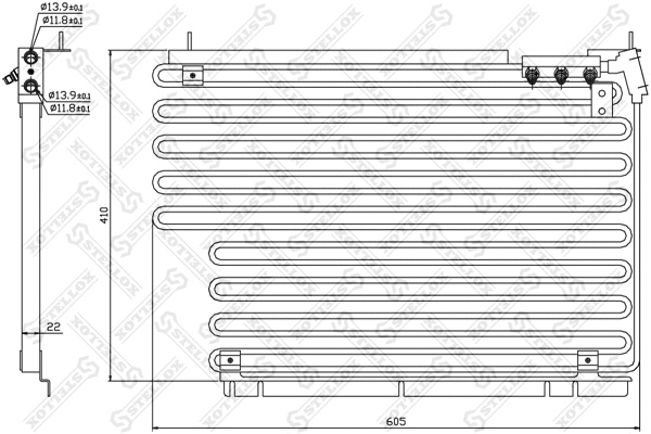 Condenser, air conditioning (10-45304-SX)