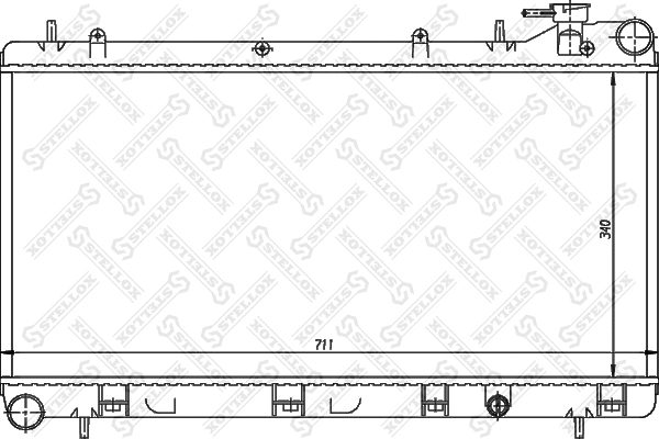 Radiator, engine cooling (10-26263-SX)