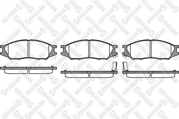 Brake Pad Set, disc brake (001 080-SX)