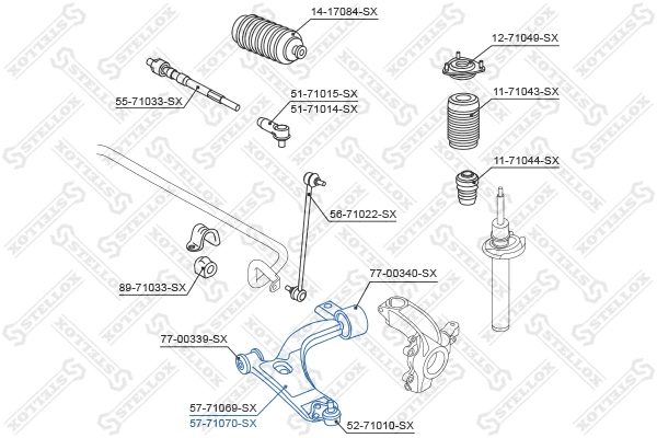 Control/Trailing Arm, wheel suspension