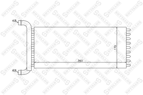 Heat Exchanger, interior heating (10-35201-SX)