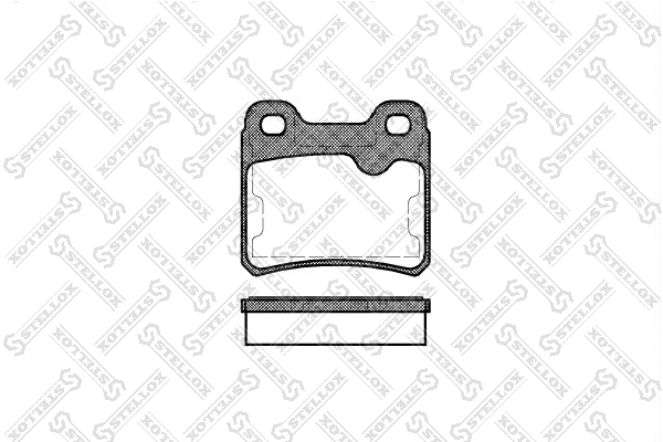 Brake Pad Set, disc brake (293 010-SX)