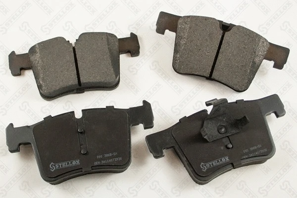 Brake Pad Set, disc brake (000 386B-SX)