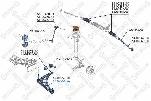 Control/Trailing Arm, wheel suspension