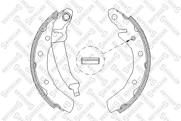 Brake Shoe Set (097 100-SX)
