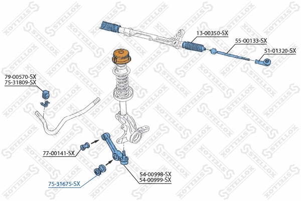 Mounting, control/trailing arm