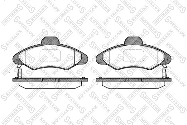 Brake Pad Set, disc brake (342 004B-SX)