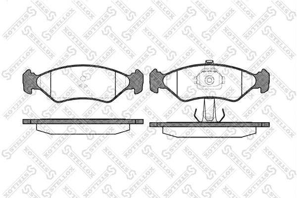 Brake Pad Set, disc brake (296 020B-SX)