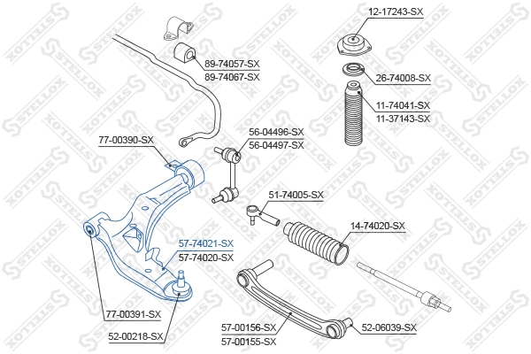 Control/Trailing Arm, wheel suspension