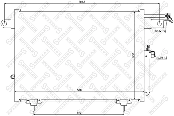 Condenser, air conditioning (10-45007-SX)