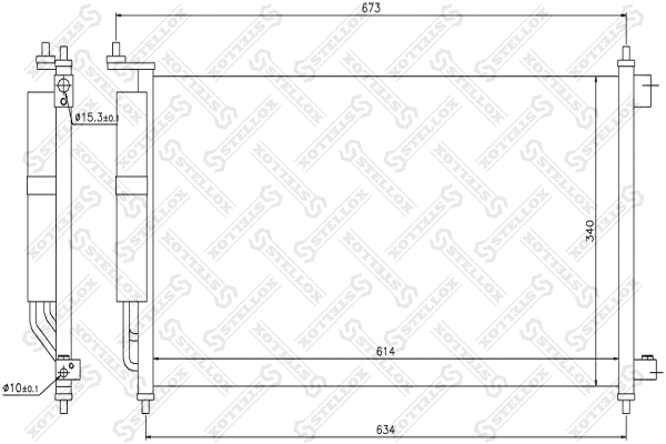 Condenser, air conditioning (10-45224-SX)