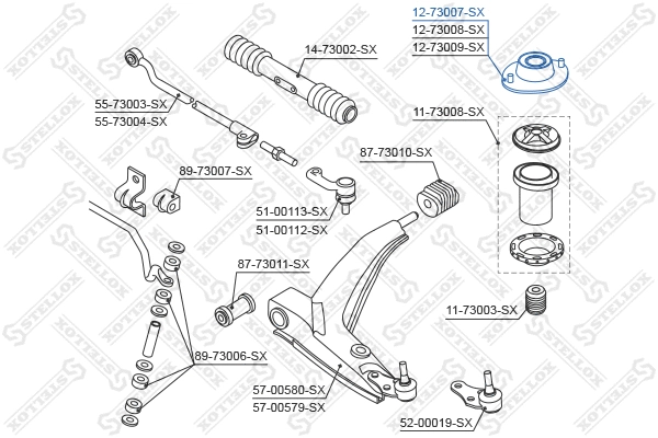 Suspension Strut Support Mount
