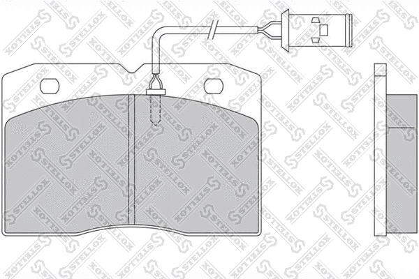 Brake Pad Set, disc brake (85-01408-SX)