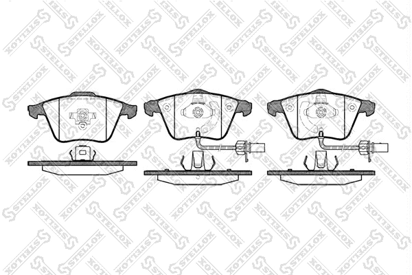 Brake Pad Set, disc brake (002 003-SX)