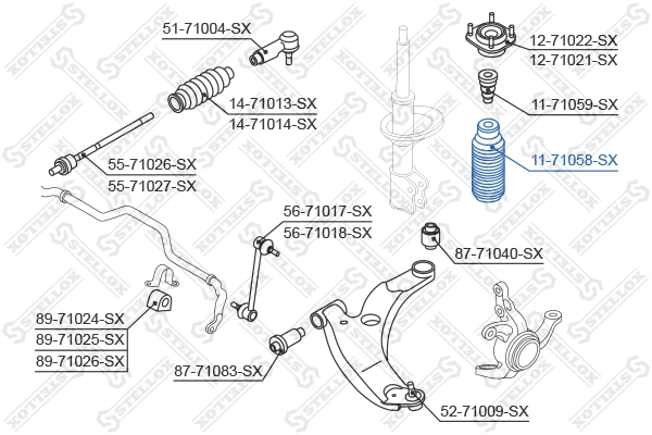 Protective Cap/Bellow, shock absorber