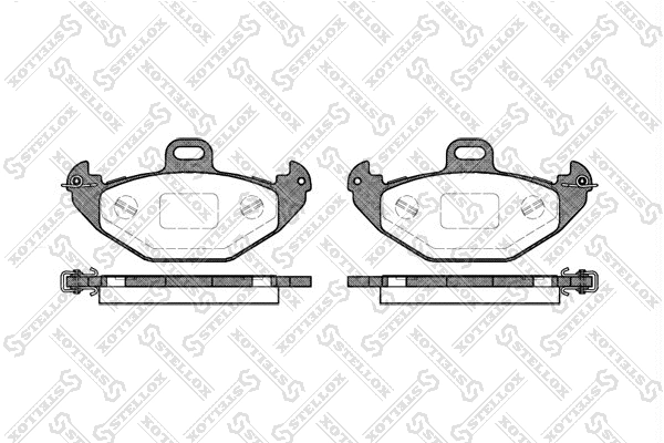 Brake Pad Set, disc brake (697 000B-SX)