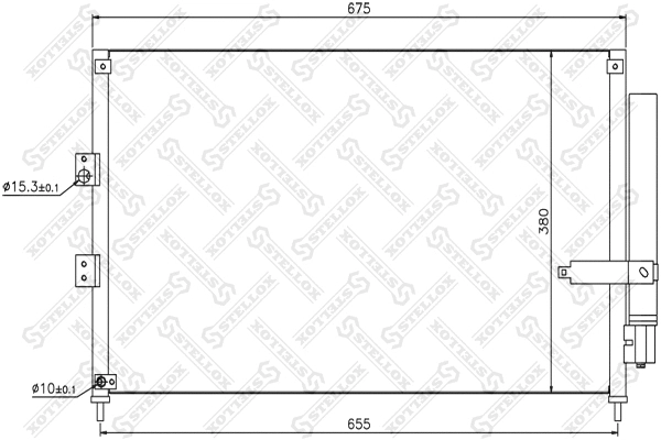 Condenser, air conditioning (10-45172-SX)