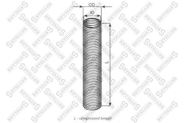 Flexible Pipe, exhaust system (82-01645-SX)