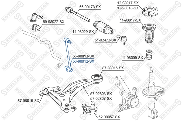 Link/Coupling Rod, stabiliser bar