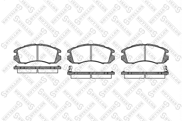 Brake Pad Set, disc brake (202 012-SX)
