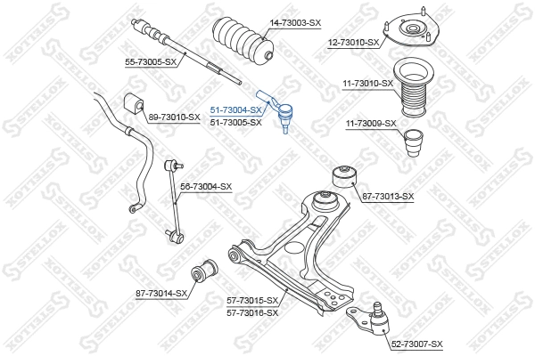 Tie Rod End (51-73004-SX)
