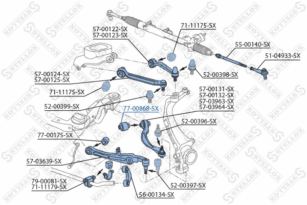 Mounting, control/trailing arm