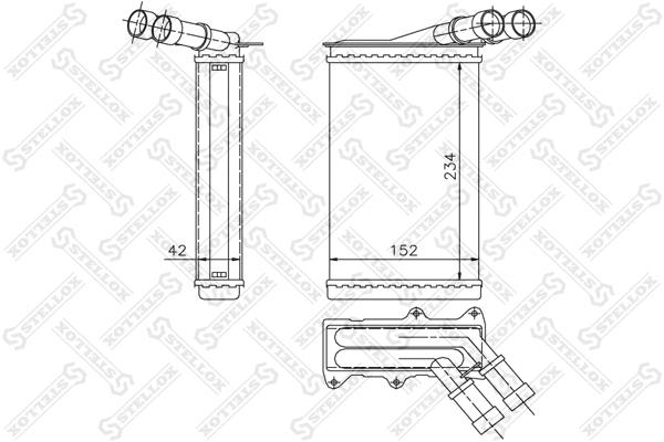Heat Exchanger, interior heating (10-35005-SX)