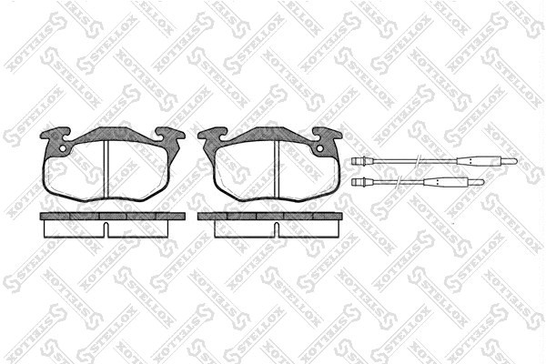 Brake Pad Set, disc brake (203 034B-SX)