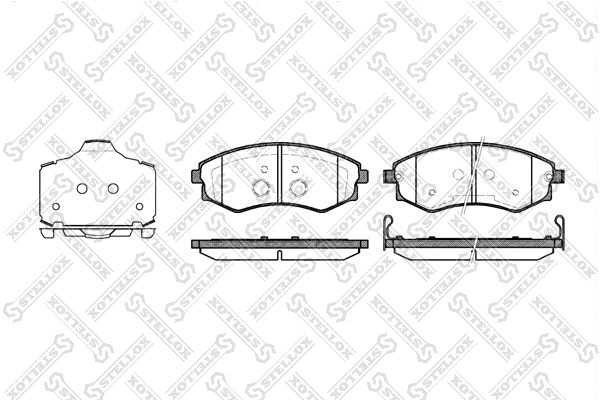 Brake Pad Set, disc brake (329 003B-SX)