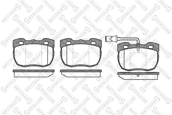 Brake Pad Set, disc brake (278 011-SX)