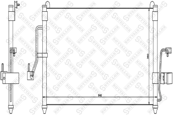 Condenser, air conditioning (10-45335-SX)