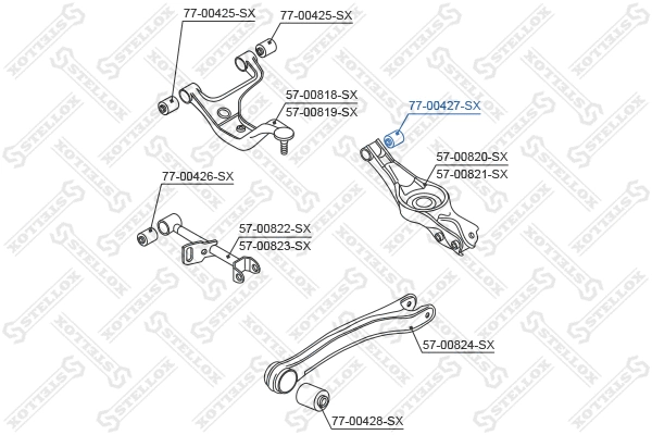 Mounting, control/trailing arm