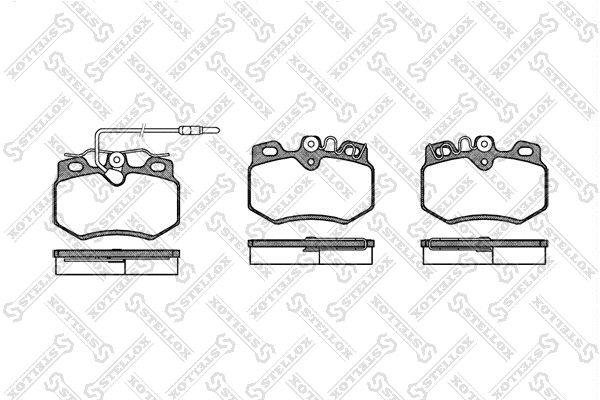 Brake Pad Set, disc brake (181 012-SX)