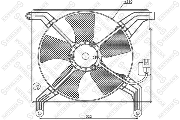 Fan, engine cooling (29-99178-SX)