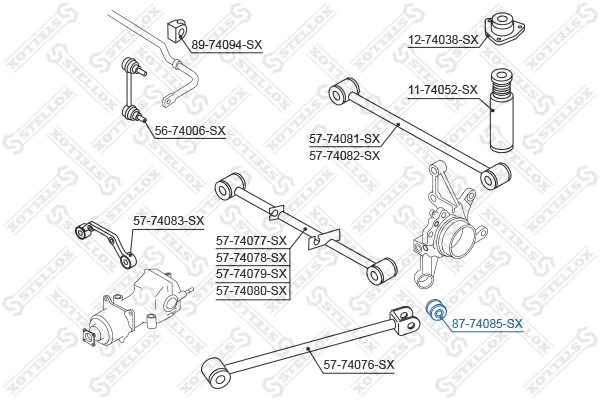 Mounting, control/trailing arm