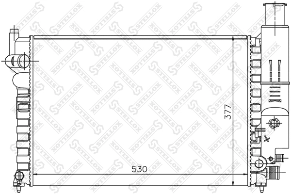 Radiator, engine cooling (10-25083-SX)