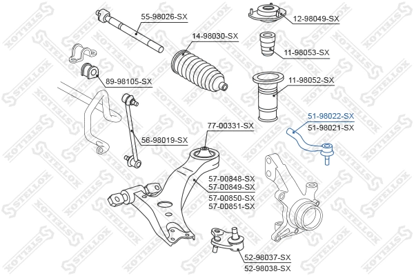 Tie Rod End (51-98022-SX)