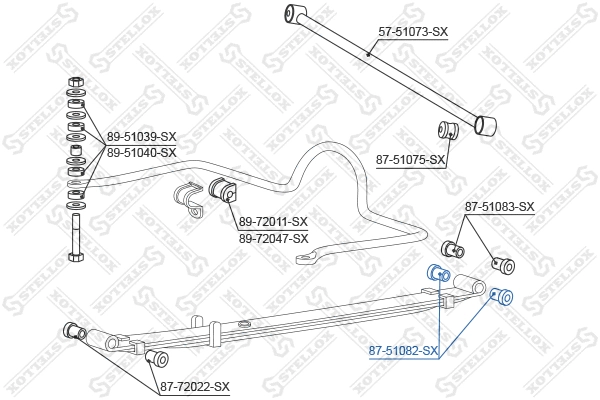 Mounting, control/trailing arm