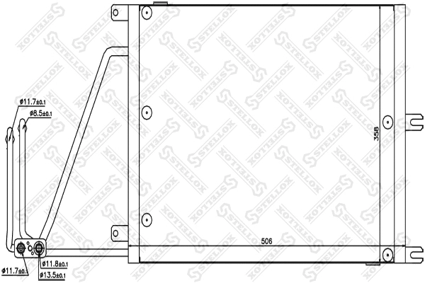 Condenser, air conditioning (10-45143-SX)