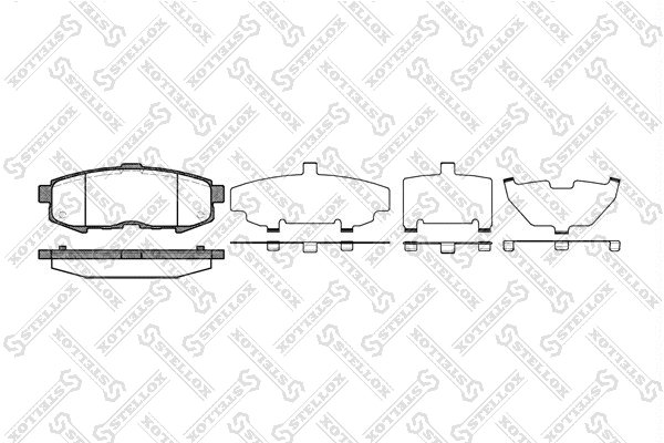 Brake Pad Set, disc brake (1171 000-SX)