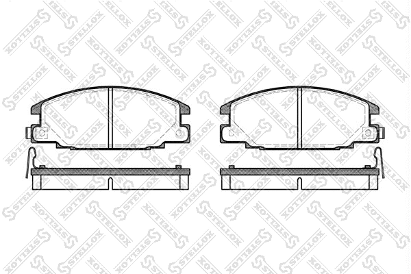 Brake Pad Set, disc brake (249 004B-SX)