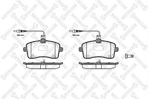 Brake Pad Set, disc brake (1113 004L-SX)