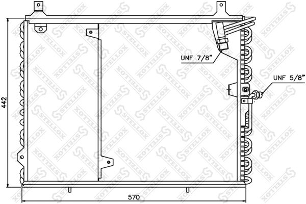 Condenser, air conditioning (10-45346-SX)