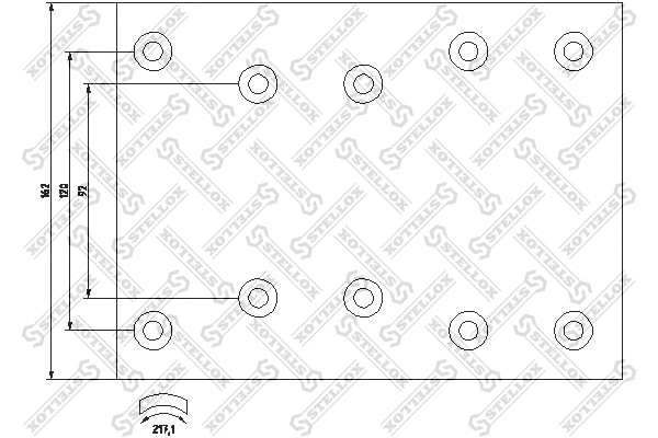 Brake Lining Kit, drum brake (85-01040-SX)