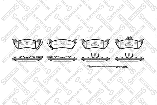 Brake Pad Set, disc brake (709 011B-SX)