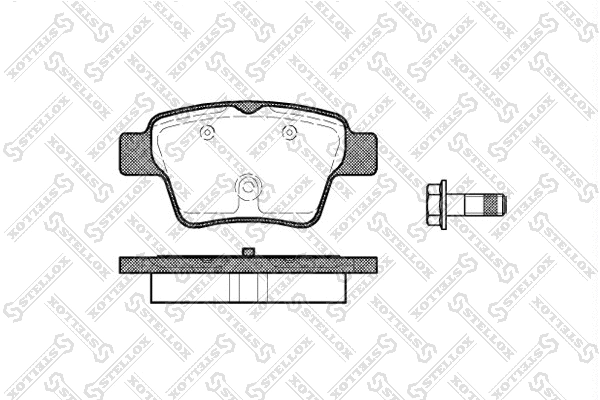 Brake Pad Set, disc brake (1149 000B-SX)