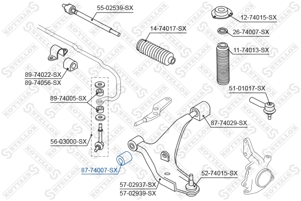 Mounting, control/trailing arm